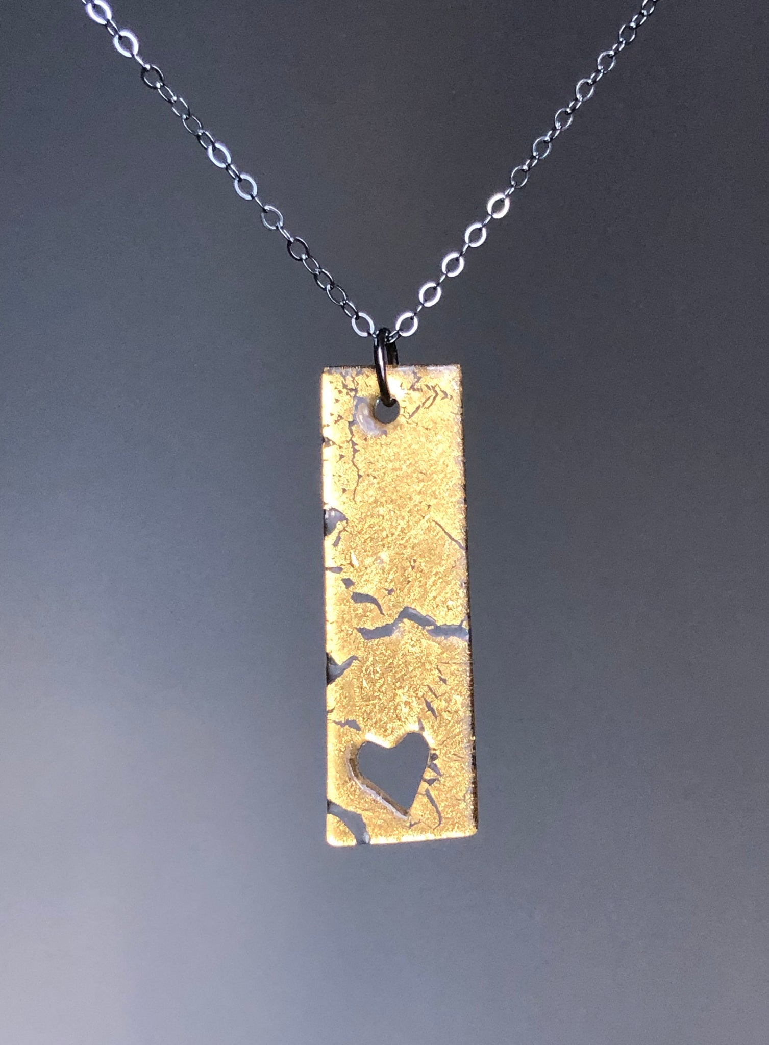 Gold Open Heart Pendant